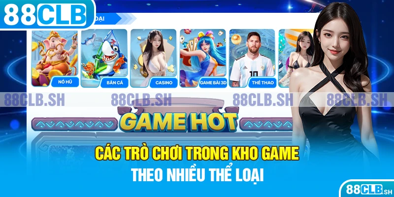 Các trò chơi trong kho game theo nhiều thể loại